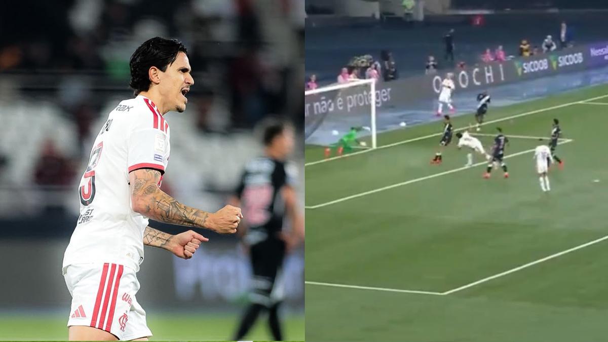 Pedro marca de cabeça para o Flamengo e abre o placar contra o Vasco